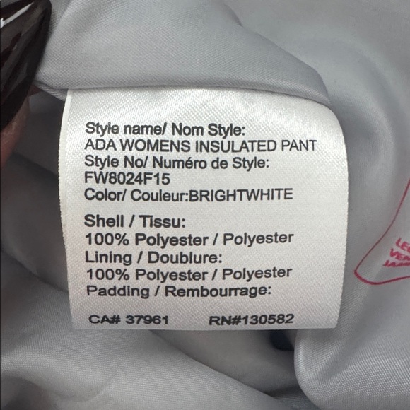 NWOT Firefly AquaBase ADA Women’s Insulated Snow Pants (Small) - Picture 3 of 14